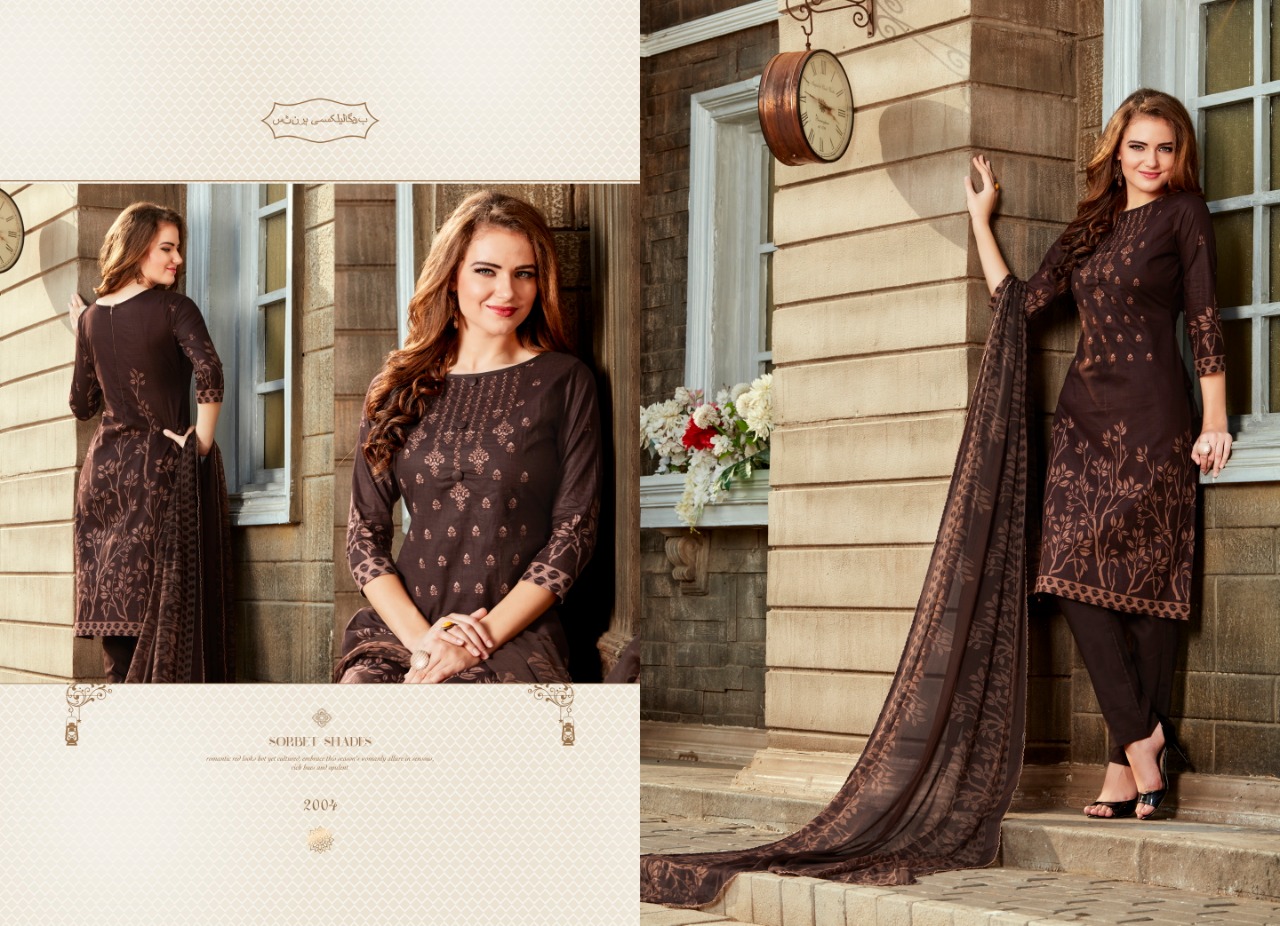 Honey Bunny Vol-2 By Hot Line 2001 To 2010 Series Beautiful Collection Suits Stylish Fancy Colorful Casual Wear & Ethnic Wear Cambric Printed Dresses At Wholesale Price