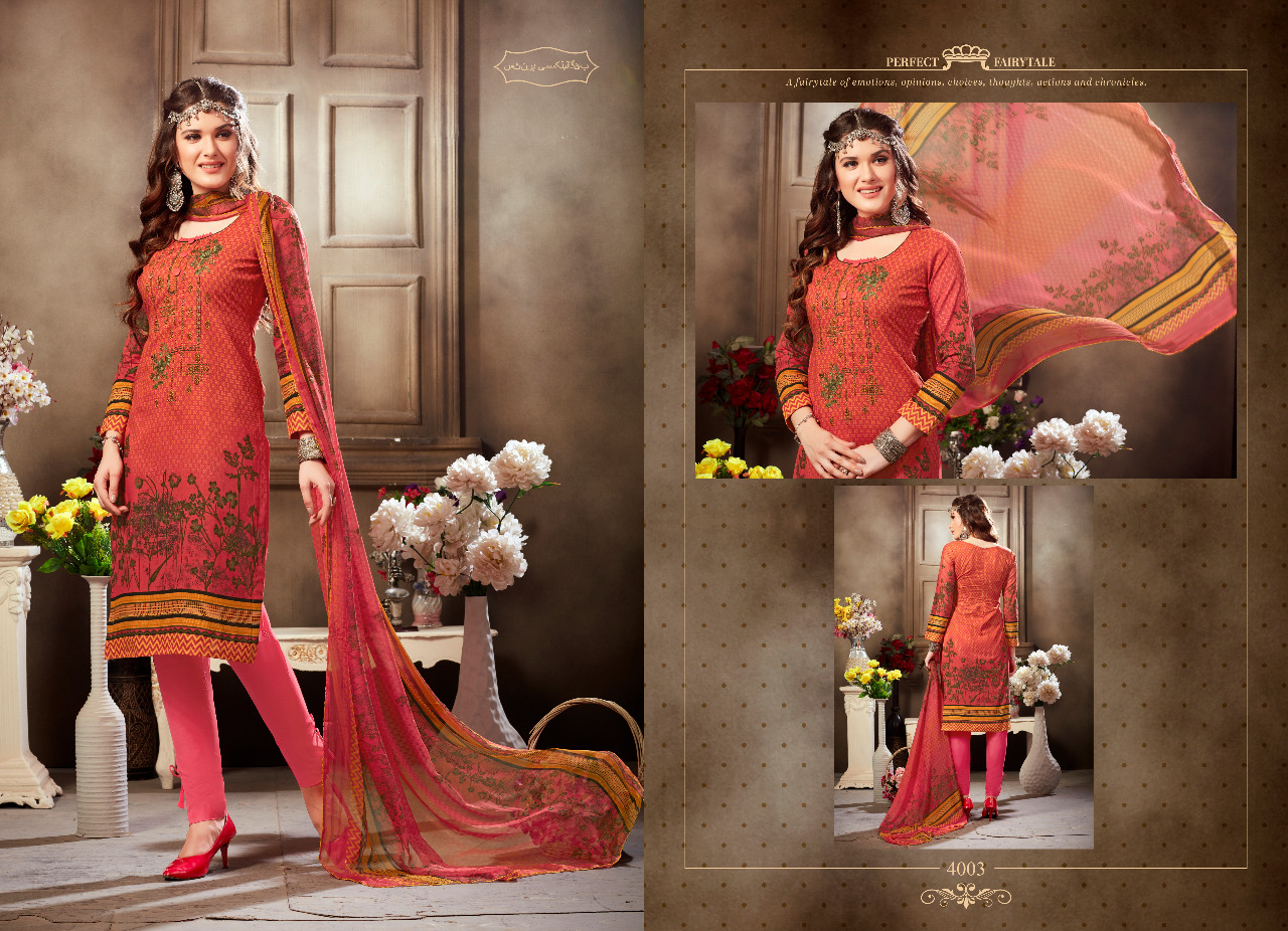 Honey Star Vol-4 By Hot Line 4001 To 4010 Series Designer Collection Beautiful Stylish Fancy Colorful Party Wear & Occasional Wear Pure Cambric Digital Style Printed Dresses At Wholesale Price