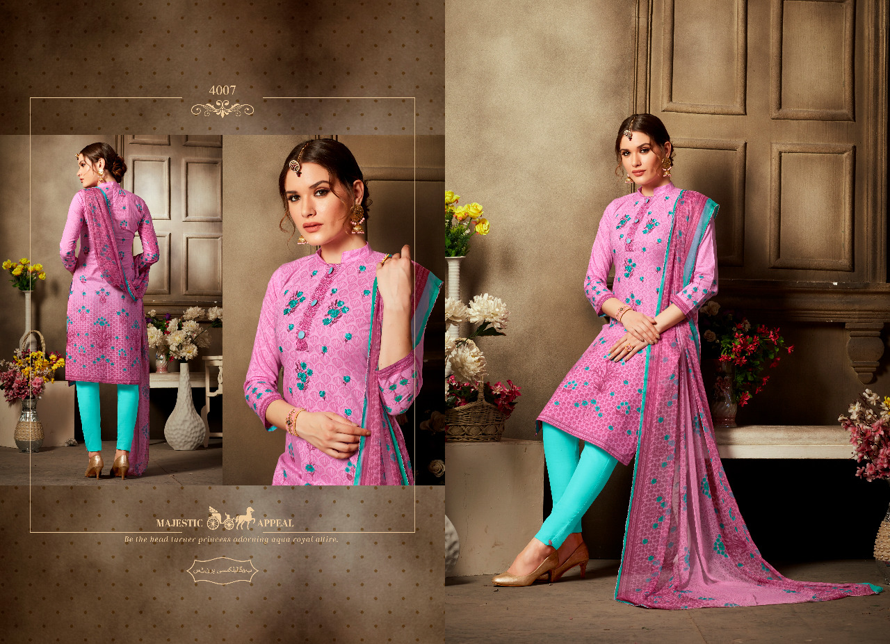 Honey Star Vol-4 By Hot Line 4001 To 4010 Series Designer Collection Beautiful Stylish Fancy Colorful Party Wear & Occasional Wear Pure Cambric Digital Style Printed Dresses At Wholesale Price