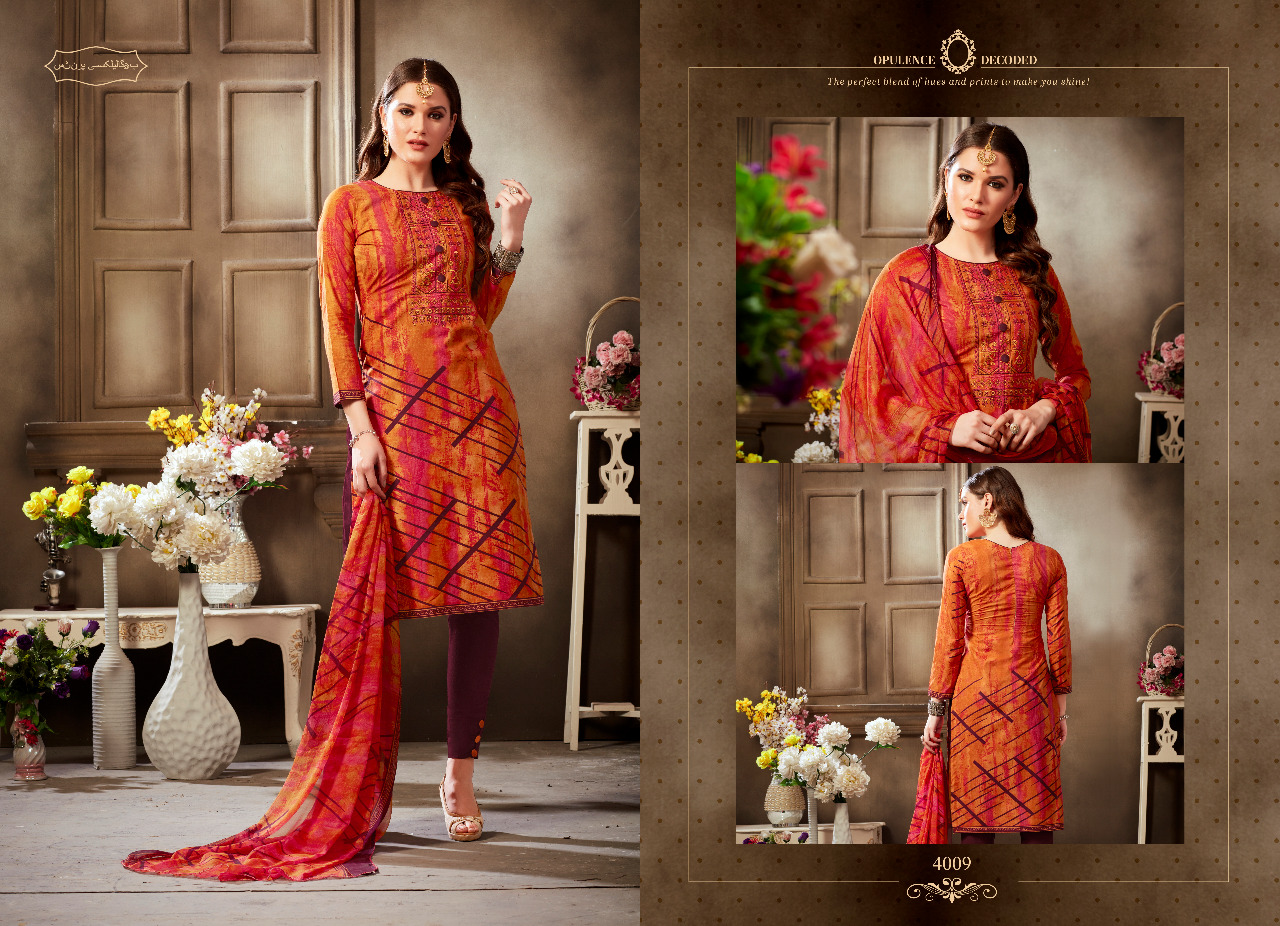 Honey Star Vol-4 By Hot Line 4001 To 4010 Series Designer Collection Beautiful Stylish Fancy Colorful Party Wear & Occasional Wear Pure Cambric Digital Style Printed Dresses At Wholesale Price