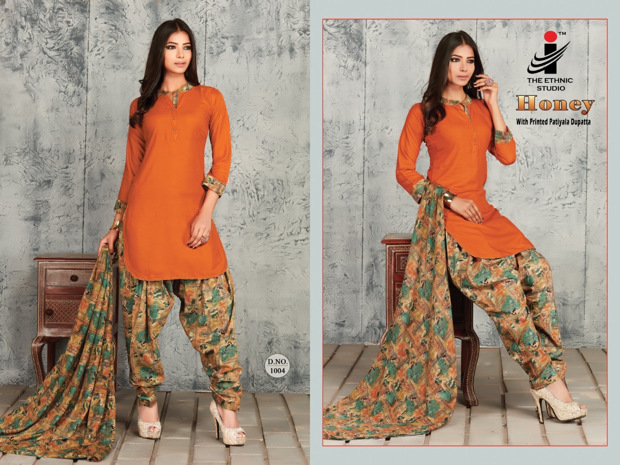 Honey By The Ethnic Studion 1001 To 1008 Series Designer Patiyala Suits Collection Beautiful Stylish Fancy Colorful Party Wear & Occasional Wear Heavy Rayon Printed Dresses At Wholesale Price