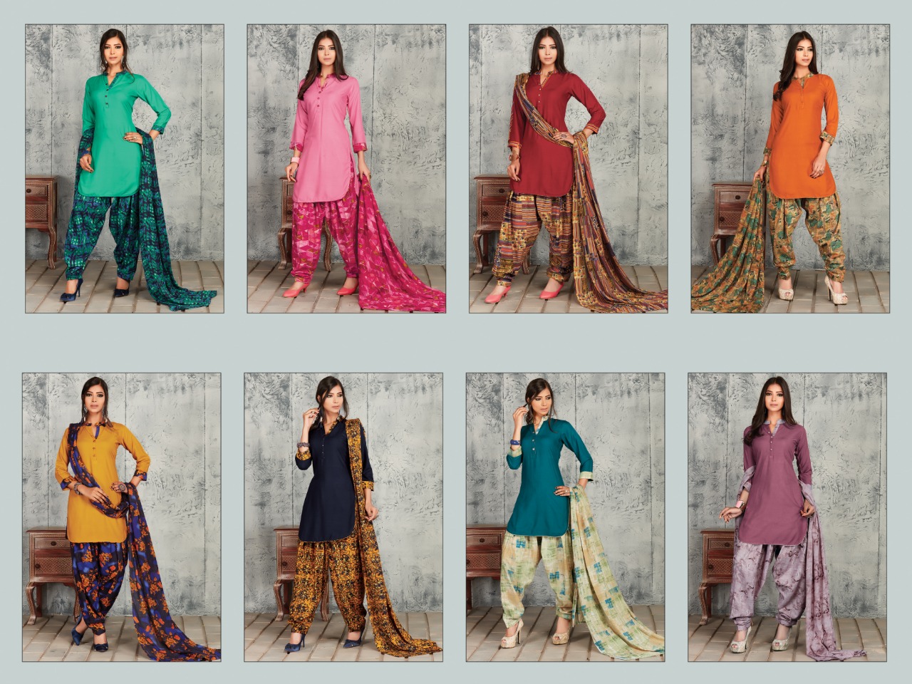 Honey By The Ethnic Studion 1001 To 1008 Series Designer Patiyala Suits Collection Beautiful Stylish Fancy Colorful Party Wear & Occasional Wear Heavy Rayon Printed Dresses At Wholesale Price