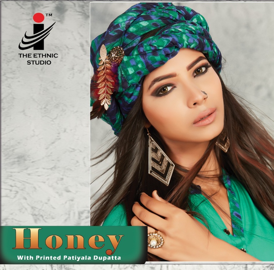 Honey By The Ethnic Studion 1001 To 1008 Series Designer Patiyala Suits Collection Beautiful Stylish Fancy Colorful Party Wear & Occasional Wear Heavy Rayon Printed Dresses At Wholesale Price