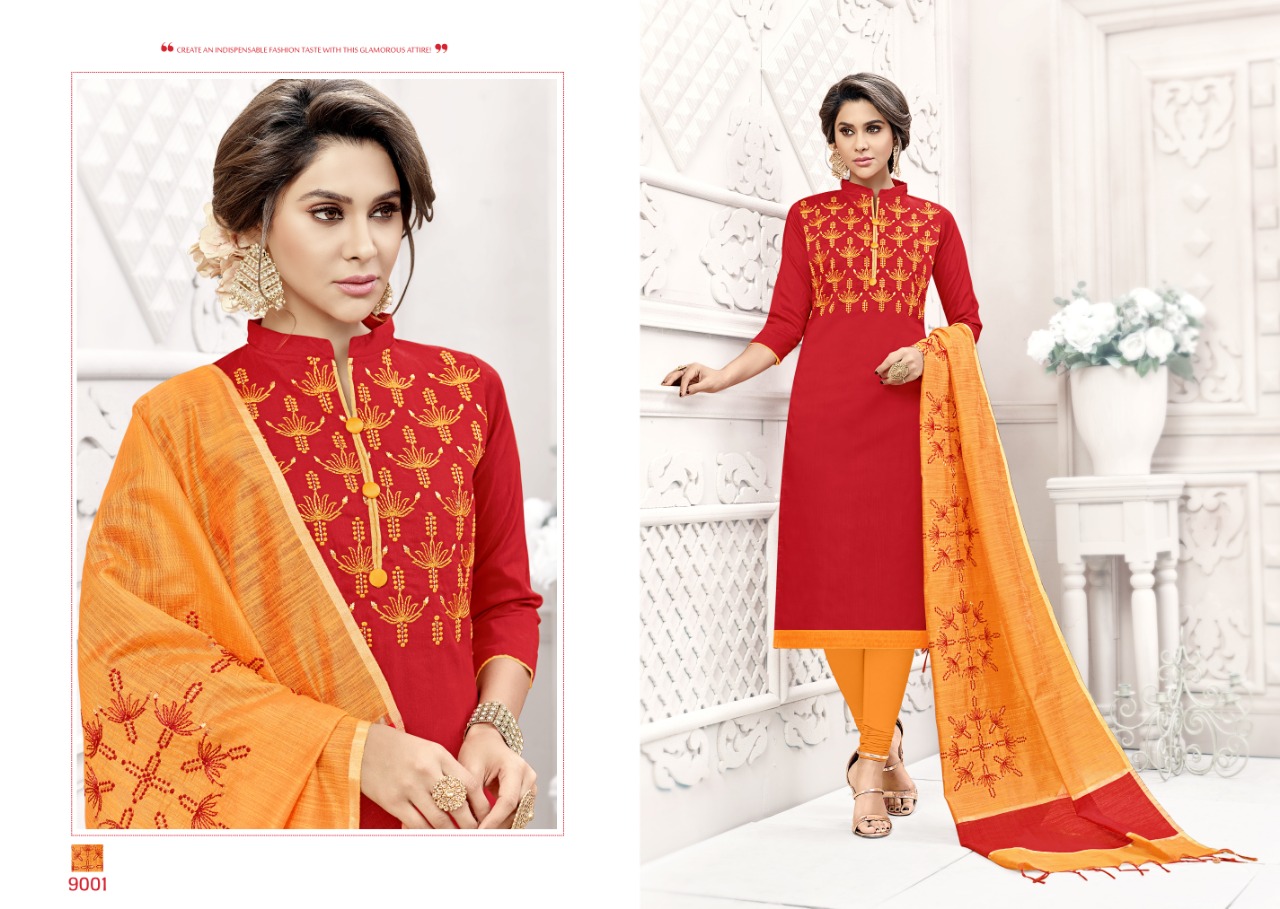 Hotspot By Raghav Royals 9001 To 912 Series Beautiful Suits Stylish Fancy Colorful Casual Wear & Ethnic Wear & Ready To Wear Souyh Silk Embroidered Dresses At Wholesale Price