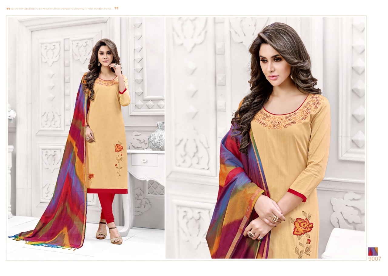 Hotspot By Raghav Royals 9001 To 912 Series Beautiful Suits Stylish Fancy Colorful Casual Wear & Ethnic Wear & Ready To Wear Souyh Silk Embroidered Dresses At Wholesale Price