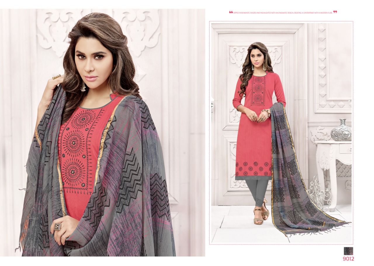 Hotspot By Raghav Royals 9001 To 912 Series Beautiful Suits Stylish Fancy Colorful Casual Wear & Ethnic Wear & Ready To Wear Souyh Silk Embroidered Dresses At Wholesale Price