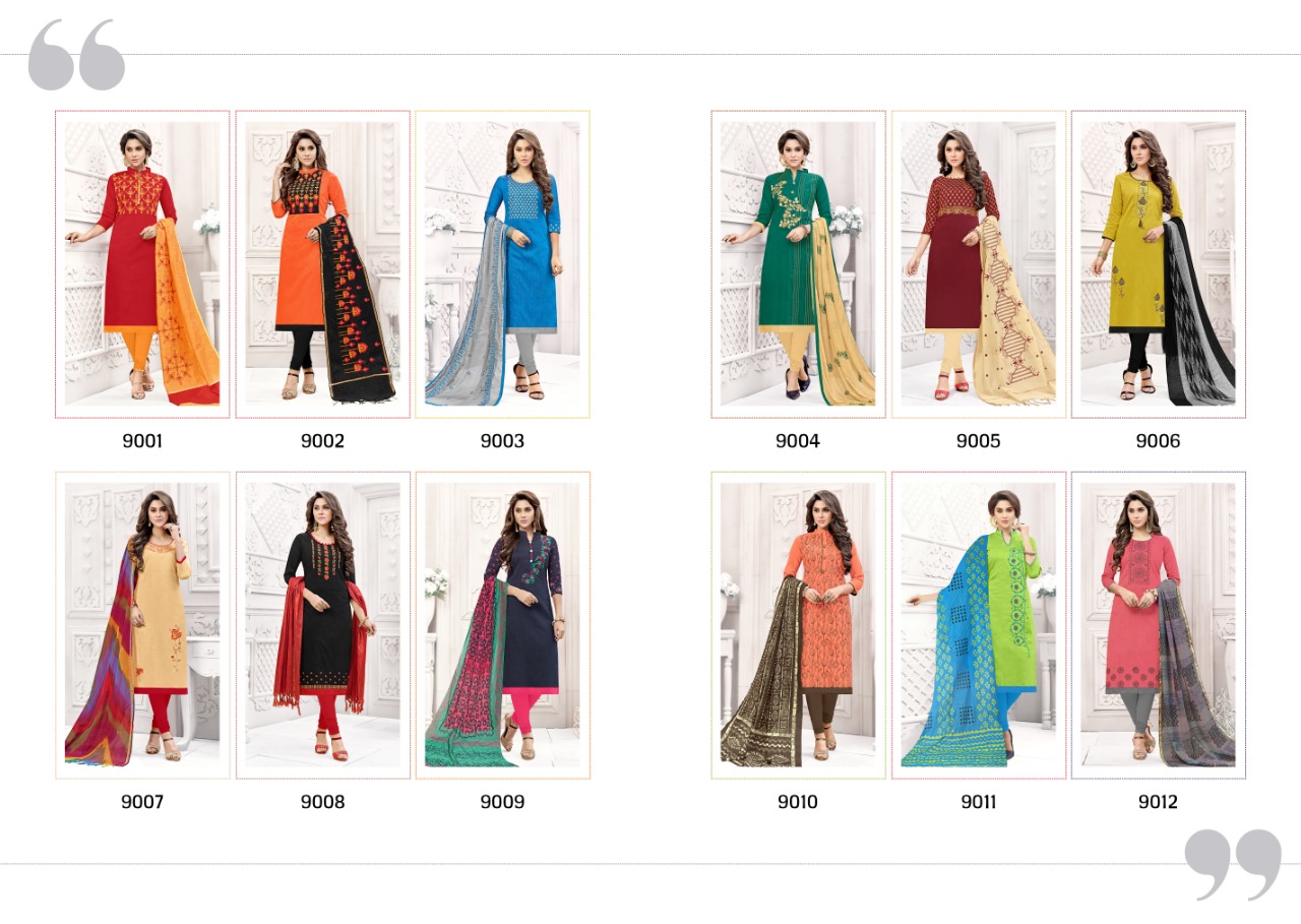 Hotspot By Raghav Royals 9001 To 912 Series Beautiful Suits Stylish Fancy Colorful Casual Wear & Ethnic Wear & Ready To Wear Souyh Silk Embroidered Dresses At Wholesale Price