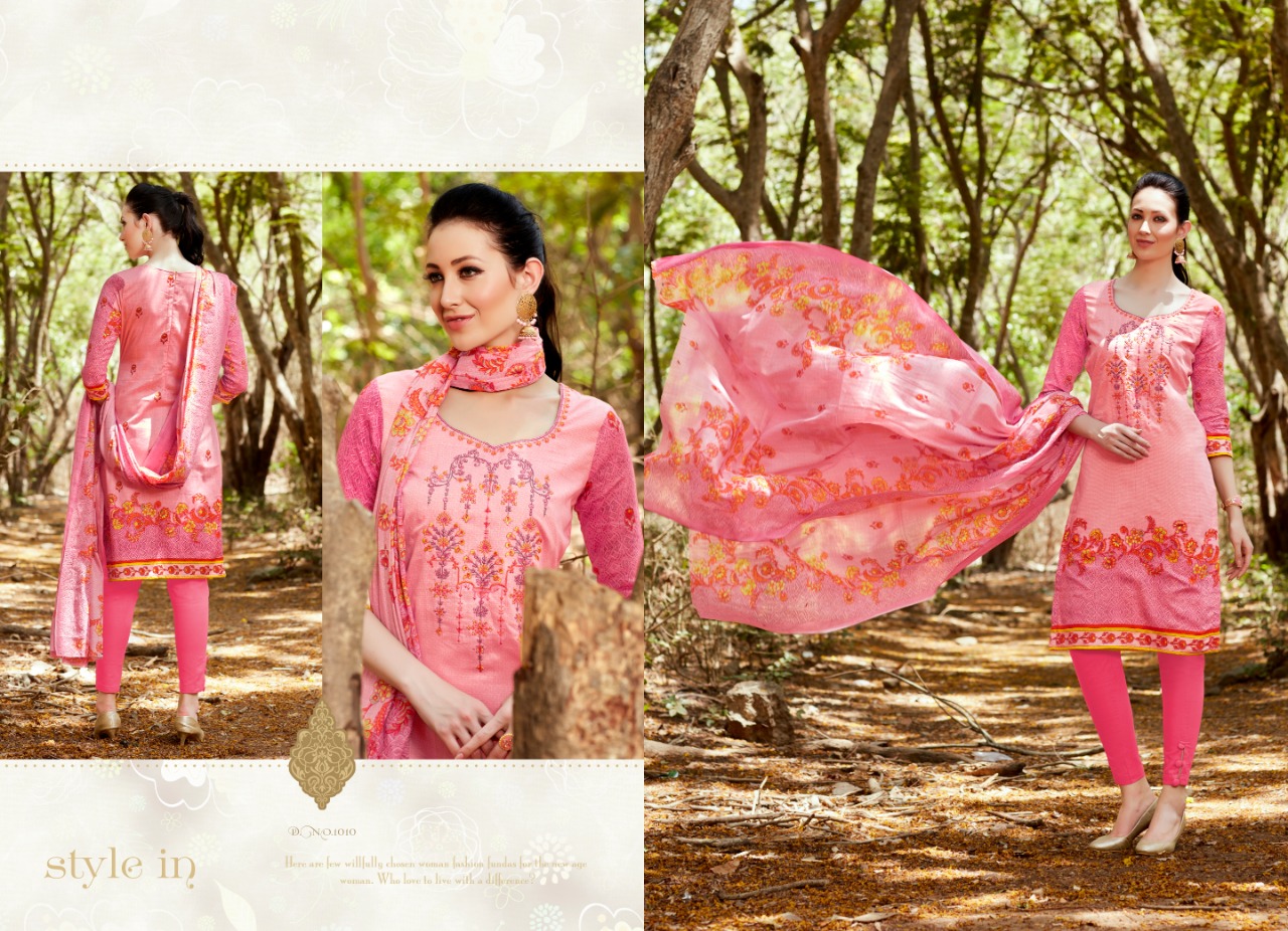 Hot Lady Vol-9 By Hot Line 1001 To 1010 Series Beautiful Suits Stylish Fancy Colorful Casual Wear & Ethnic Wear & Ready To Wear Cotton Digital Print Dresses At Wholesale Price