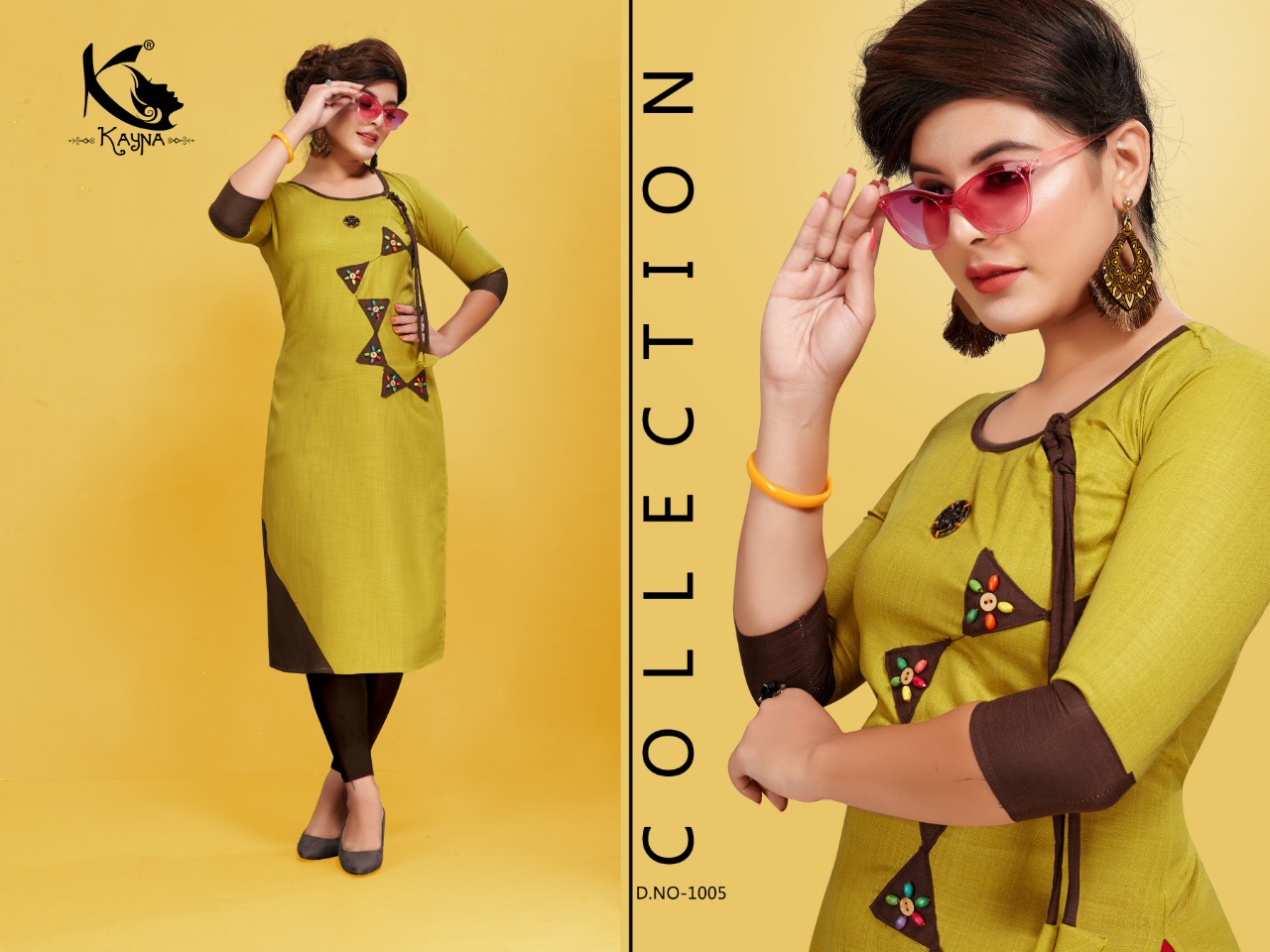 Hul Chul By Kayna 1001 To 1010 Series Beautiful Stylish Fancy Colorful Casual Wear & Ethnic Wear & Ready To Wear Heavy Cotton Printed Kurtis At Wholesale Price