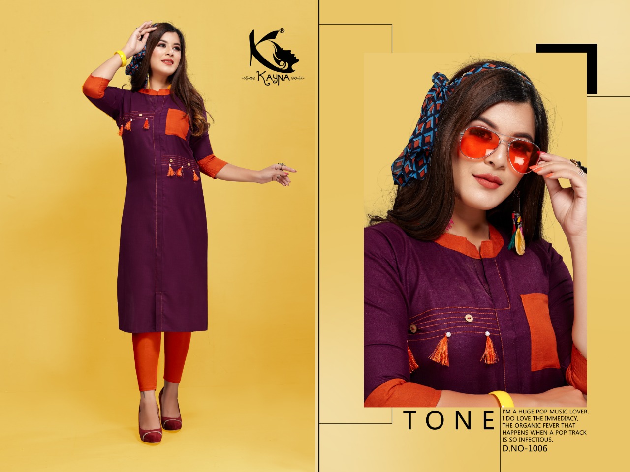 Hul Chul By Kayna 1001 To 1010 Series Beautiful Stylish Fancy Colorful Casual Wear & Ethnic Wear & Ready To Wear Heavy Cotton Printed Kurtis At Wholesale Price