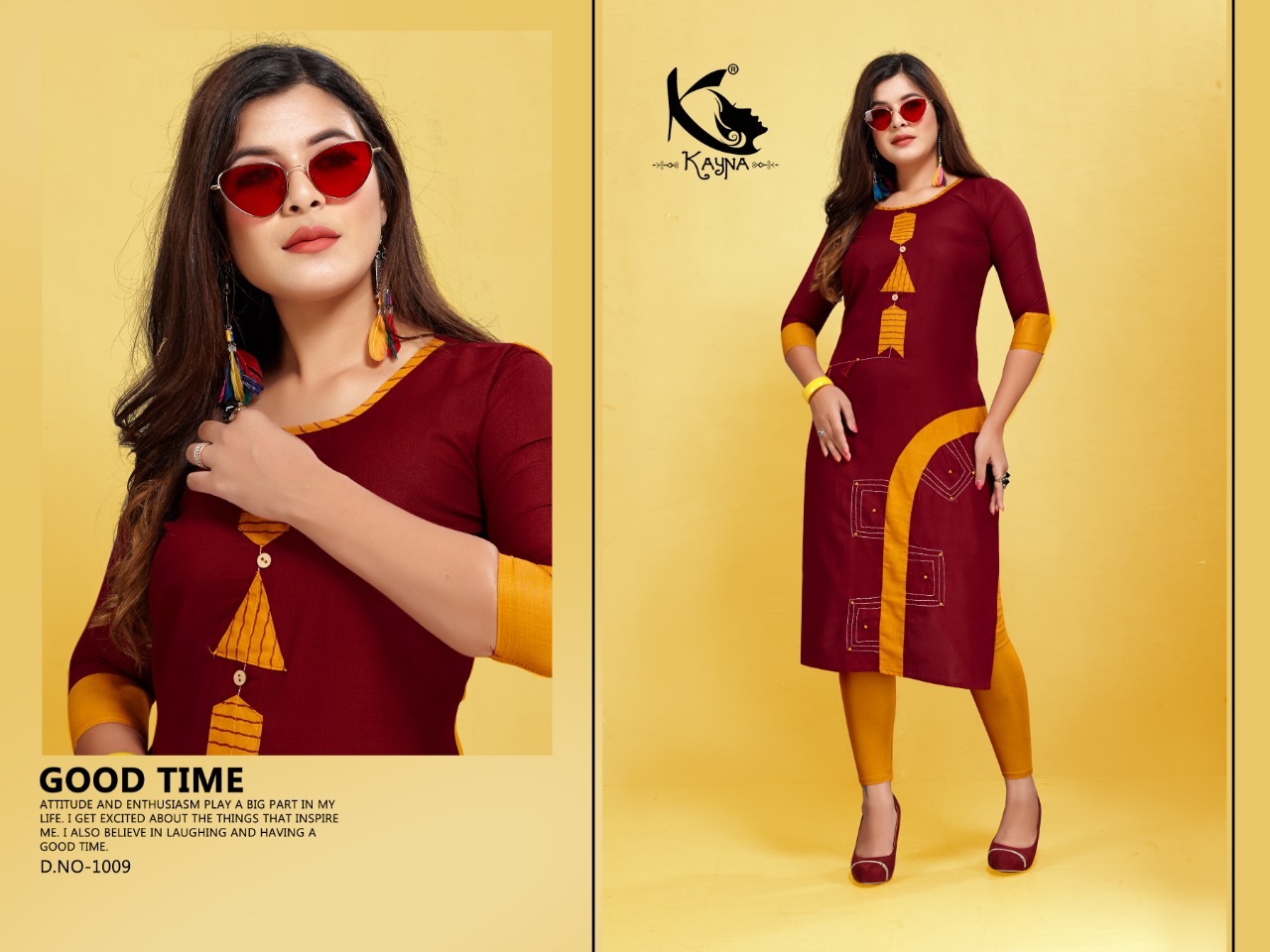 Hul Chul By Kayna 1001 To 1010 Series Beautiful Stylish Fancy Colorful Casual Wear & Ethnic Wear & Ready To Wear Heavy Cotton Printed Kurtis At Wholesale Price