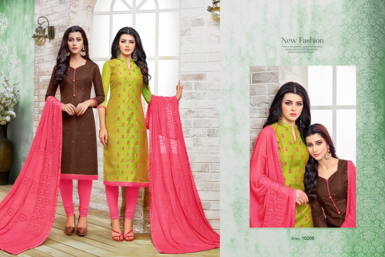 Hum Tum Vol-13 By R R Fashion 10201 To 10212 Series Beautiful Suits Stylish Colorful Fancy Casual Wear & Ethnic Wear Chanderi Embroidery Dresses At Wholesale Price