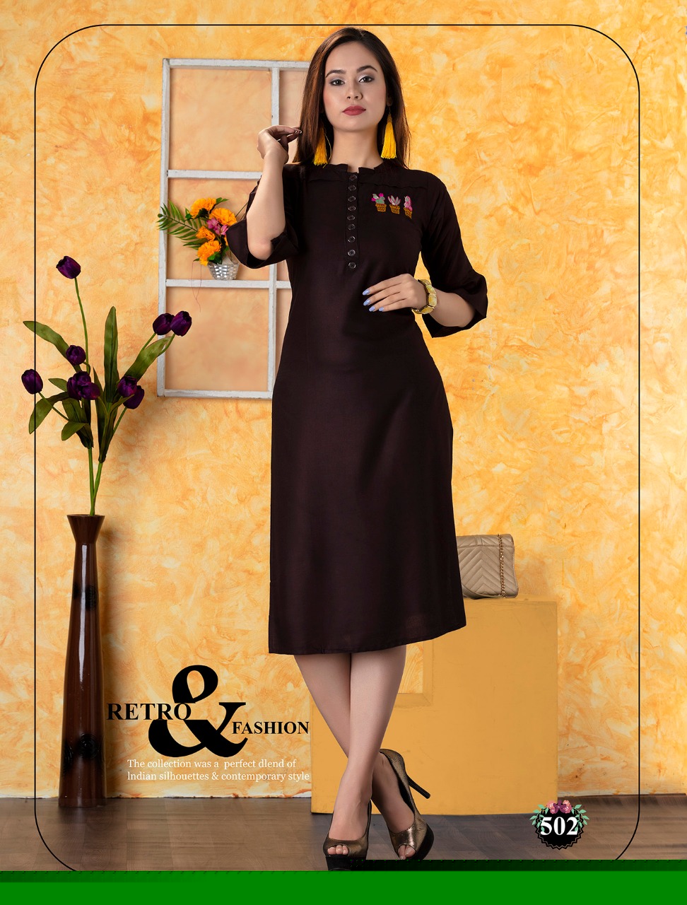 Ibadat By Royal Collection 501 To 510 Series Beautiful Stylish Fancy Colorful Casual Wear & Ethnic Wear & Ready To Wear Rayon Prints Kurtis At Wholesale Price