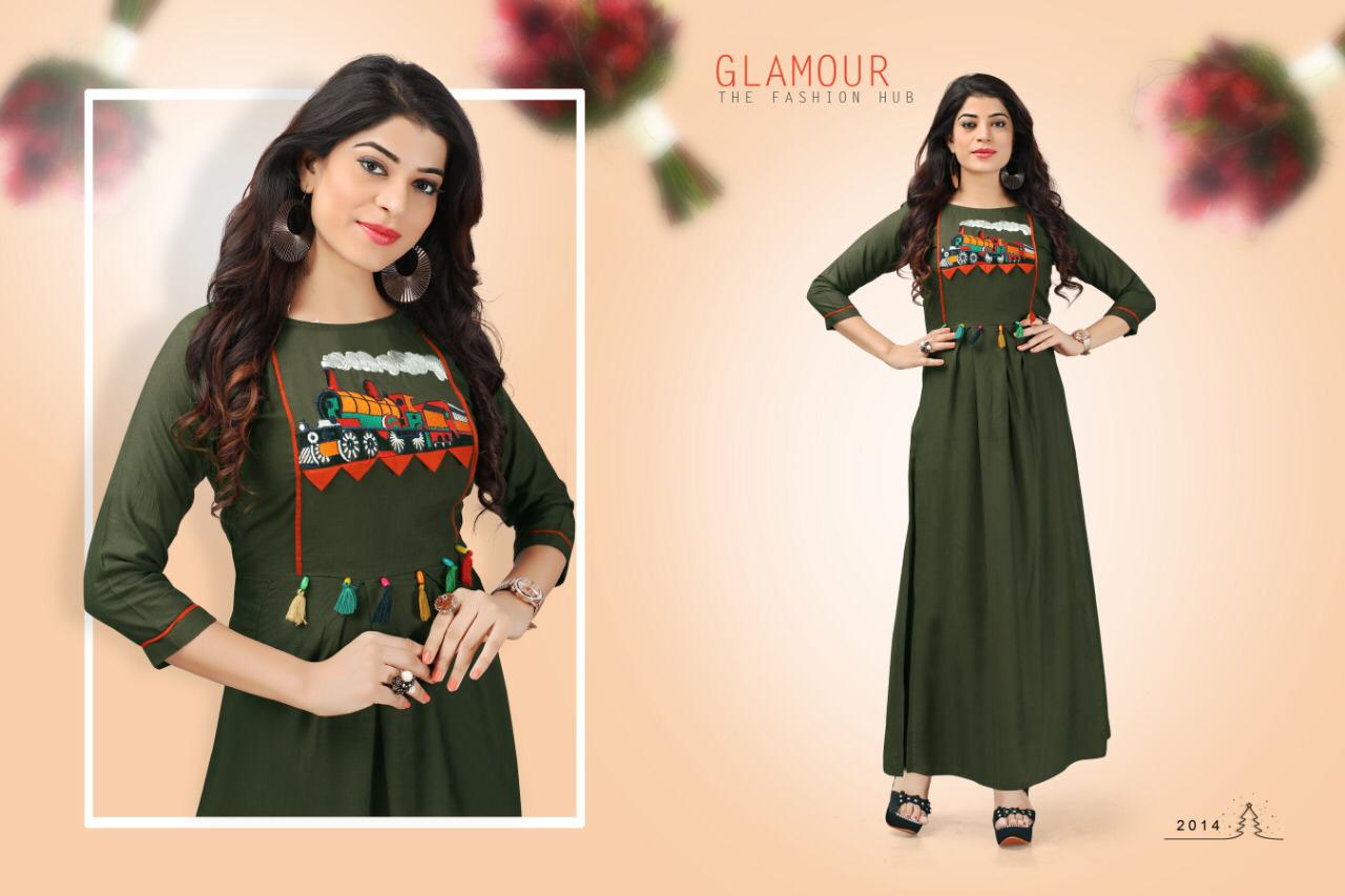 Iconic By Sawaria Fashion 2010 To 2016 Series Beautiful Colorful Stylish Fancy Casual Wear & Ethnic Wear & Ready To Wear Heavy Rayon Slub Kurtis At Wholesale Price