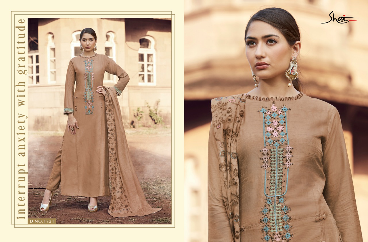 Ijazat By Shai 1721 To 1729 Series Beautiful Suits Stylish Colorful Fancy Casual Wear & Ethnic Wear Pure Bember Moga Silk Embroidery Dresses At Wholesale Price
