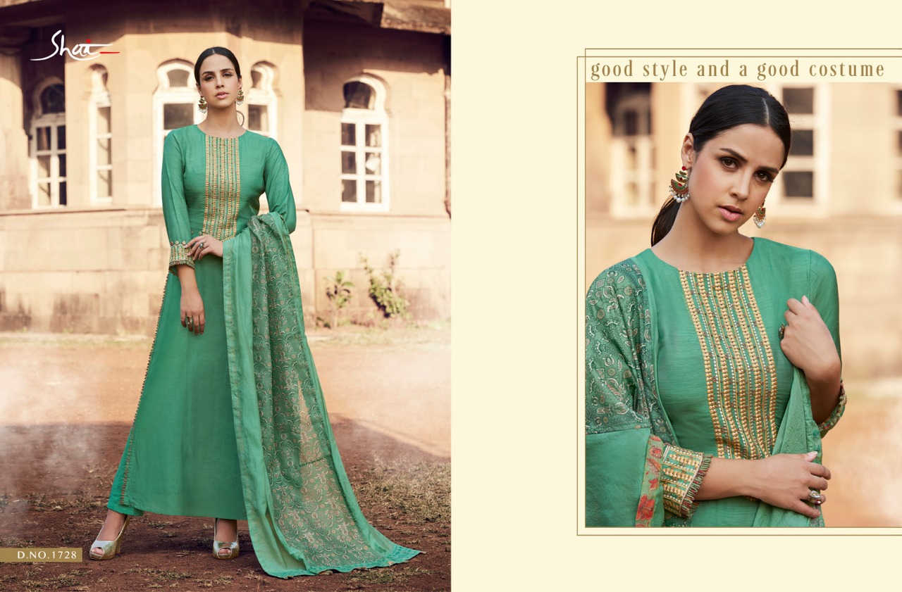 Ijazat By Shai 1721 To 1729 Series Beautiful Suits Stylish Colorful Fancy Casual Wear & Ethnic Wear Pure Bember Moga Silk Embroidery Dresses At Wholesale Price