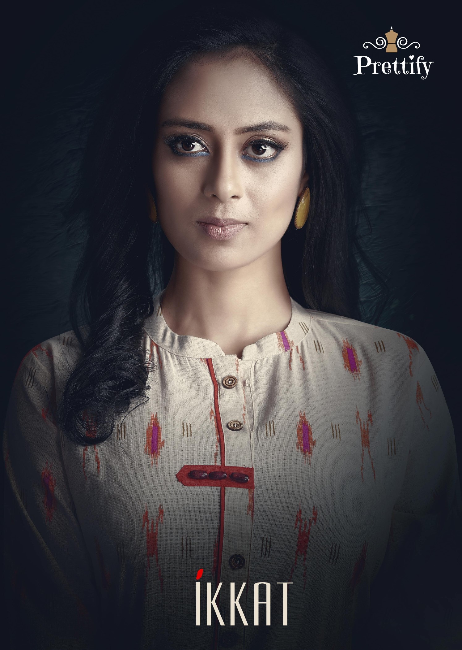 Ikkat By Prettify A To D Series Indian Traditional Wear Collection Beautiful Stylish Fancy Colorful Party Wear & Occasional Wear Cotton Printed Kurtis At Wholesale Price