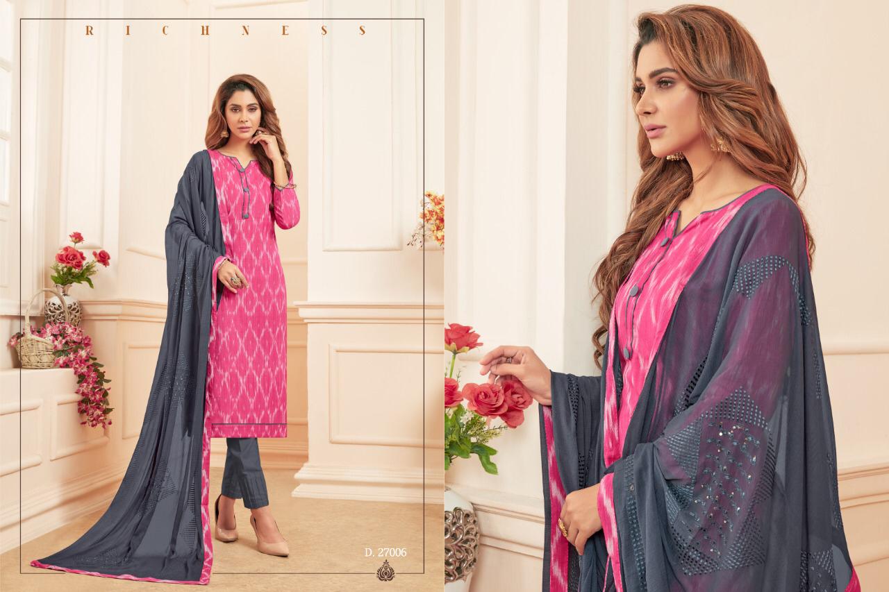 Ikkat By Raghav Creation 27001 To 27012 Series Beautiful Suits Colorful Stylish Fancy Colorful Casual Wear & Ethnic Wear Pure Handloom Cotton Dresses At Wholesale Price