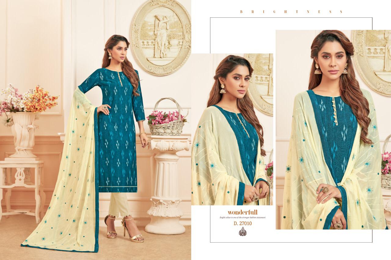 Ikkat By Raghav Creation 27001 To 27012 Series Beautiful Suits Colorful Stylish Fancy Colorful Casual Wear & Ethnic Wear Pure Handloom Cotton Dresses At Wholesale Price