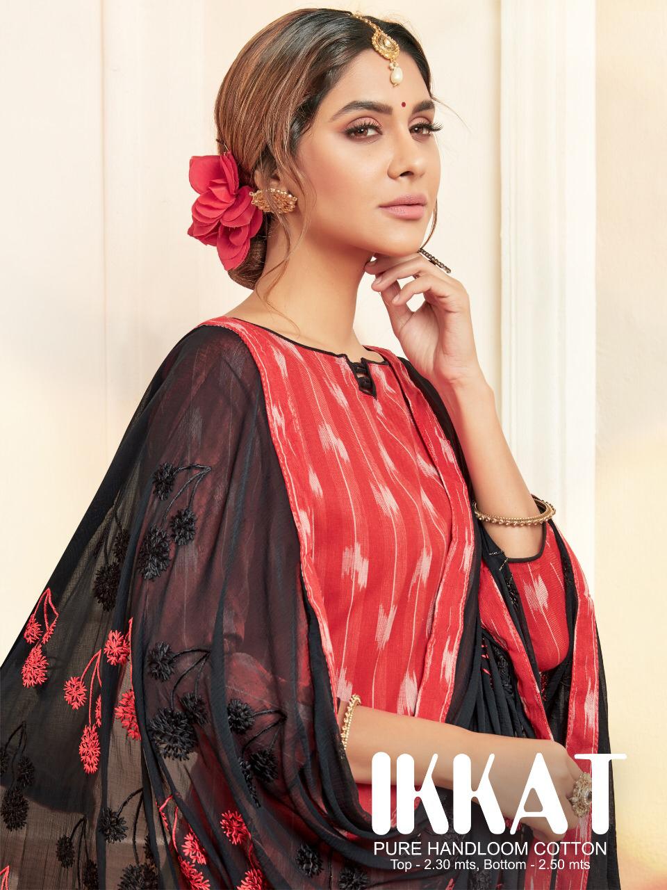 Ikkat By Raghav Creation 27001 To 27012 Series Beautiful Suits Colorful Stylish Fancy Colorful Casual Wear & Ethnic Wear Pure Handloom Cotton Dresses At Wholesale Price