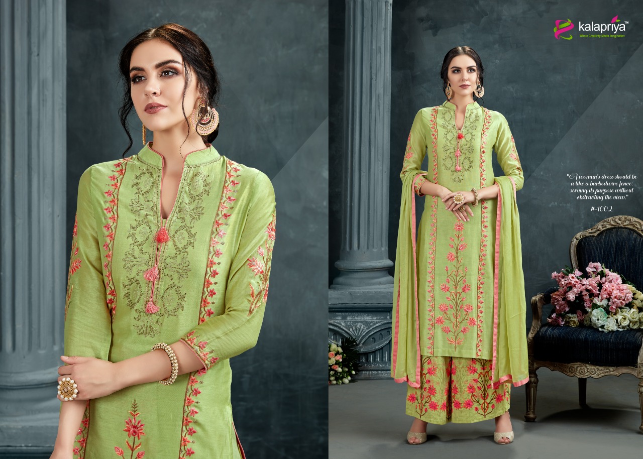 Iktar By Kalapriya 1001 To 1004 Series Beautiful Suits Colorful Stylish Fancy Casual Wear & Ethnic Wear Heavy Jam Silk With Work Dresses At Wholesale Price
