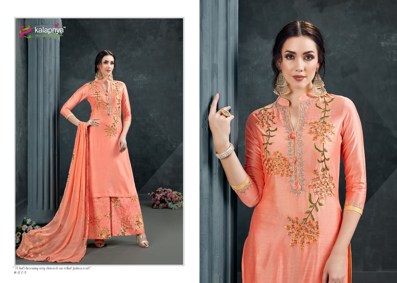 Iktar By Kalapriya 1001 To 1004 Series Beautiful Suits Colorful Stylish Fancy Casual Wear & Ethnic Wear Heavy Jam Silk With Work Dresses At Wholesale Price