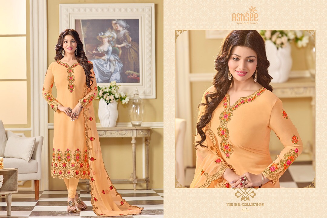 Imagine By Ashsee 2021 To 2027 Series Designer Beautiful Stylish Fancy Colorful Wedding Collection Party Wear & Occasional Wear Georgette Embroidered Dresses At Wholesale Price