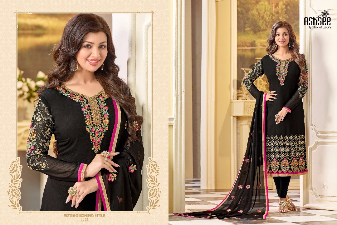Imagine By Ashsee 2021 To 2027 Series Designer Beautiful Stylish Fancy Colorful Wedding Collection Party Wear & Occasional Wear Georgette Embroidered Dresses At Wholesale Price