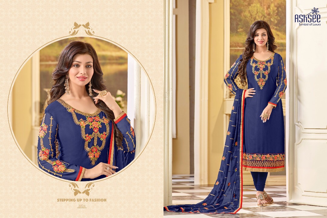 Imagine By Ashsee 2021 To 2027 Series Designer Beautiful Stylish Fancy Colorful Wedding Collection Party Wear & Occasional Wear Georgette Embroidered Dresses At Wholesale Price