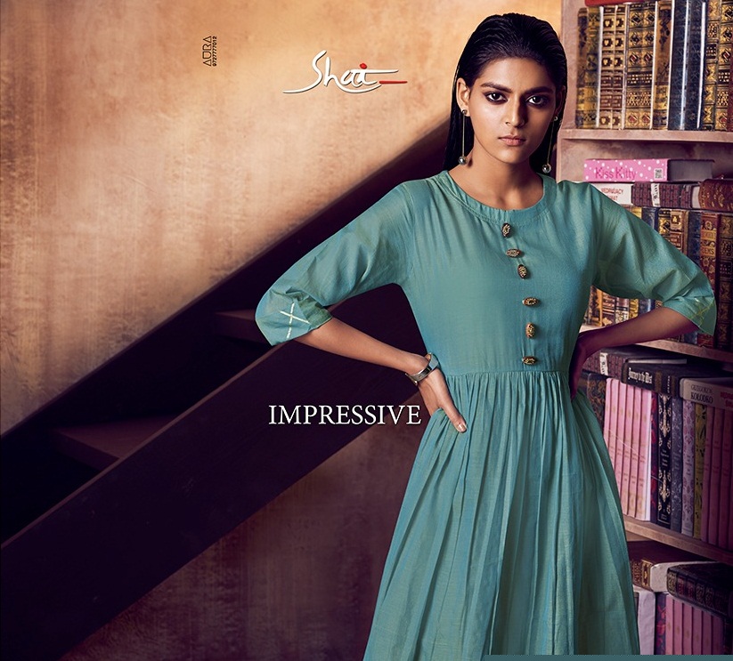 Impressive By Shai 1791 To 1796 Series Beautiful Stylish Colorful Fancy Party Wear & Ethnic Wear & Ready To Wear Pure Cotton Top Dyed Embroidery Kurtis At Wholesale Price