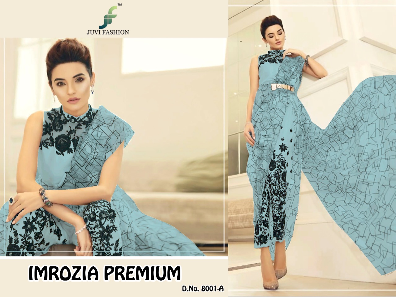 Imrozia Premium By Juvi Fashion 8001-a To 8001-d Series Designer Patiyala Suits Collection Beautiful Stylish Fancy Colorful Party Wear & Ethnic Wear Net With Heavy Self Embroidery Dresses At Wholesale Price