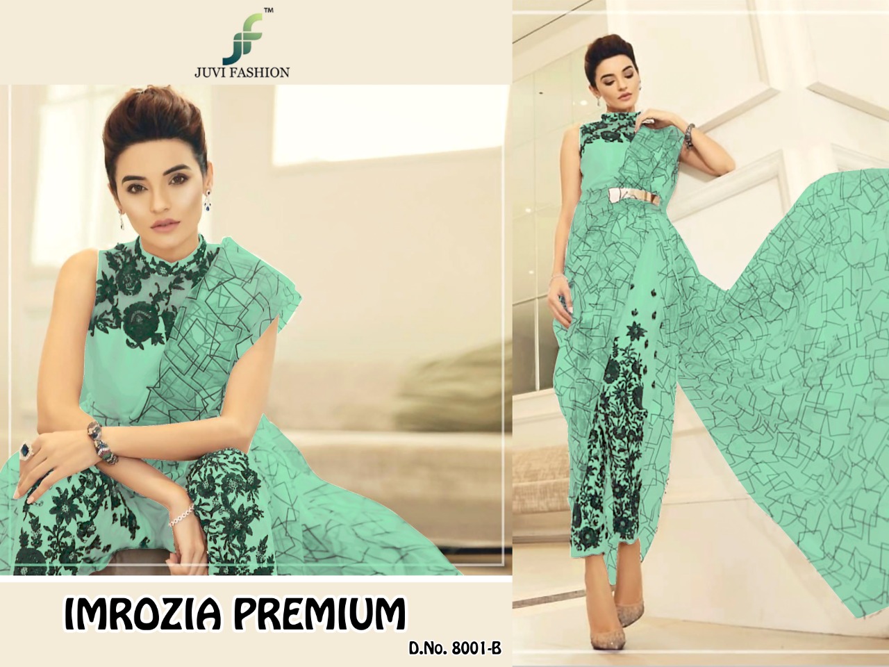 Imrozia Premium By Juvi Fashion 8001-a To 8001-d Series Designer Patiyala Suits Collection Beautiful Stylish Fancy Colorful Party Wear & Ethnic Wear Net With Heavy Self Embroidery Dresses At Wholesale Price