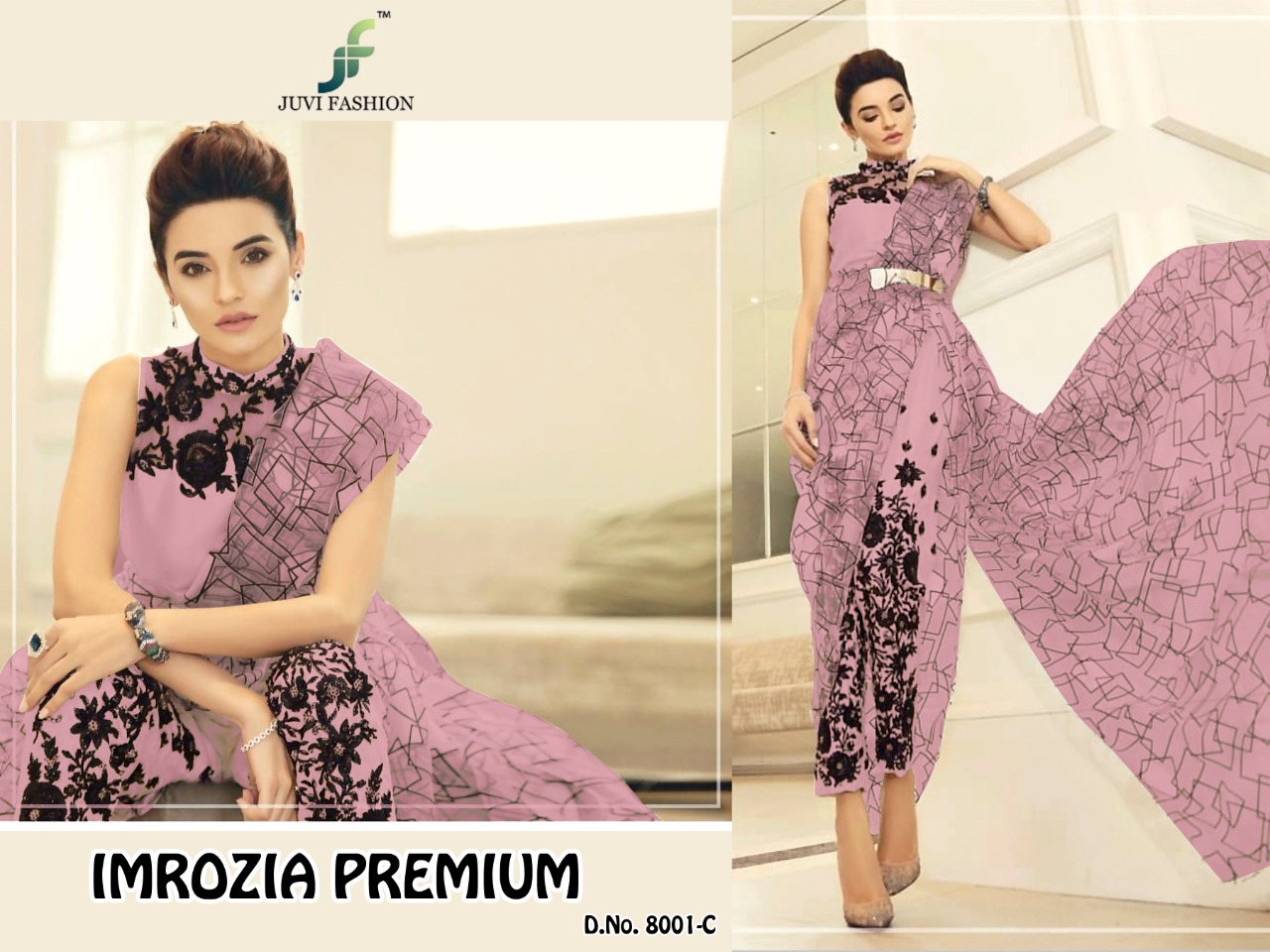Imrozia Premium By Juvi Fashion 8001-a To 8001-d Series Designer Patiyala Suits Collection Beautiful Stylish Fancy Colorful Party Wear & Ethnic Wear Net With Heavy Self Embroidery Dresses At Wholesale Price