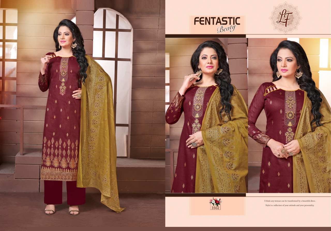 Inayat Vol-35 By Lavli Fashion 3501 To 3508 Series Beautiful Pakistani Suits Stylish Fancy Colorful Party Wear & Ethnic Wear Glace Cotton Print With Embroidered Dresses At Wholesale Price