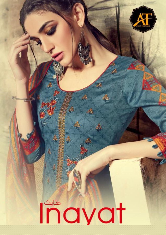 Inayat Vol-9 By Ankit Textile 901 To 908 Series Indian Traditional Wear Collection Beautiful Stylish Fancy Colorful Party Wear & Wear Jam Cotton Satin Digital Print Dress At Wholesale Price