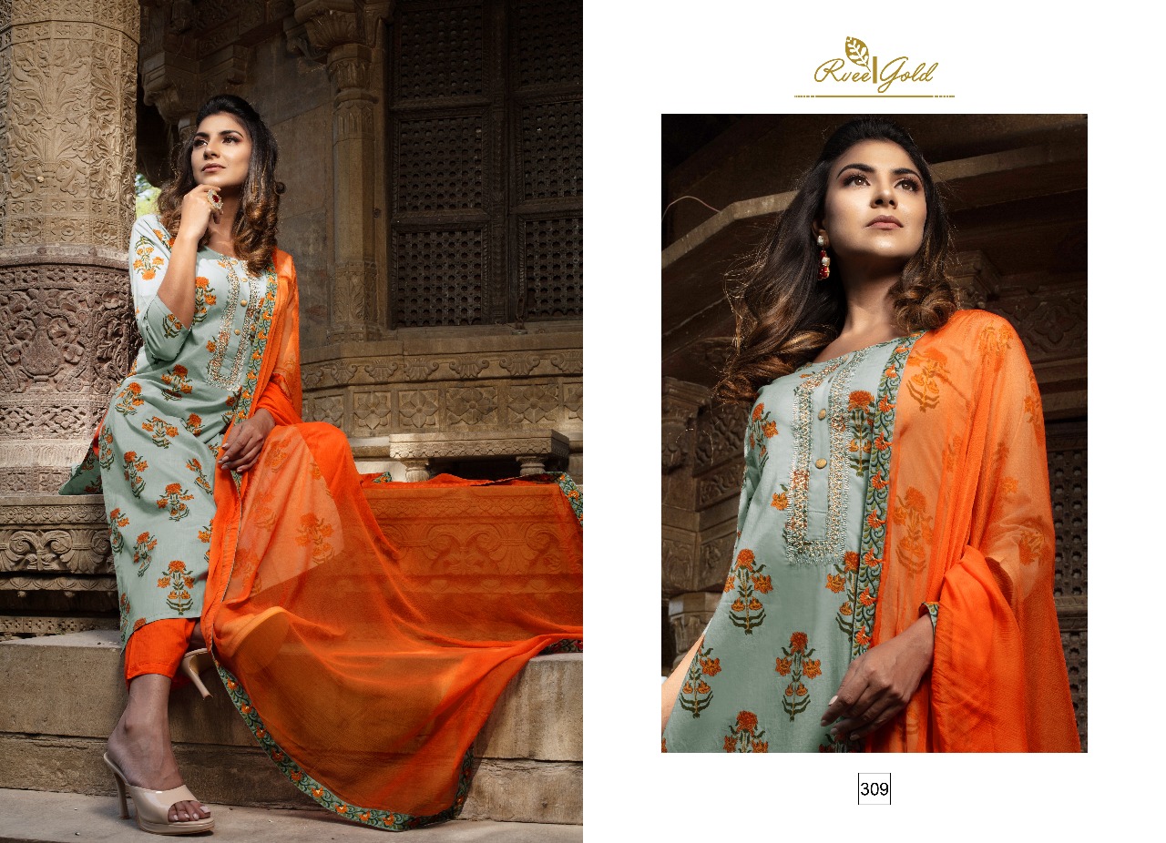 Sale Inayat By Rvee Gold 304 To 313 Series Designer Suits Beautiful Stylish Fancy Colorful Casual Wear & Ethnic Wear Heavy Cotton Lawn Printed Dresses At Wholesale Price