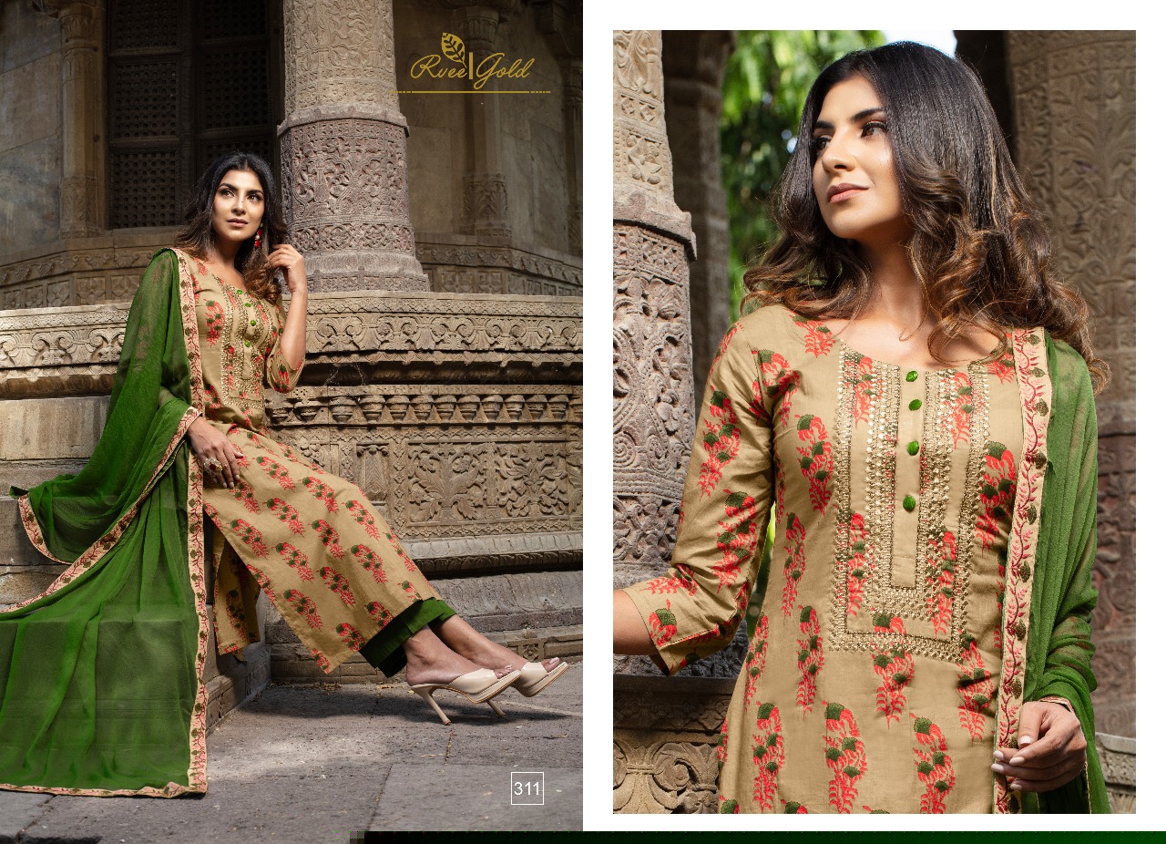 Sale Inayat By Rvee Gold 304 To 313 Series Designer Suits Beautiful Stylish Fancy Colorful Casual Wear & Ethnic Wear Heavy Cotton Lawn Printed Dresses At Wholesale Price