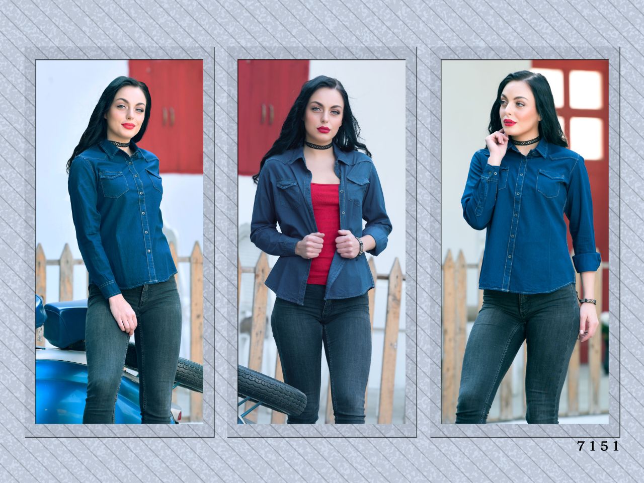 Indigo Denim By Varun Beautiful Stylish Fancy Colorful Designer Casual Wear & Ready To Wear Denim Cotton Wash Kurtis At Wholesale Price