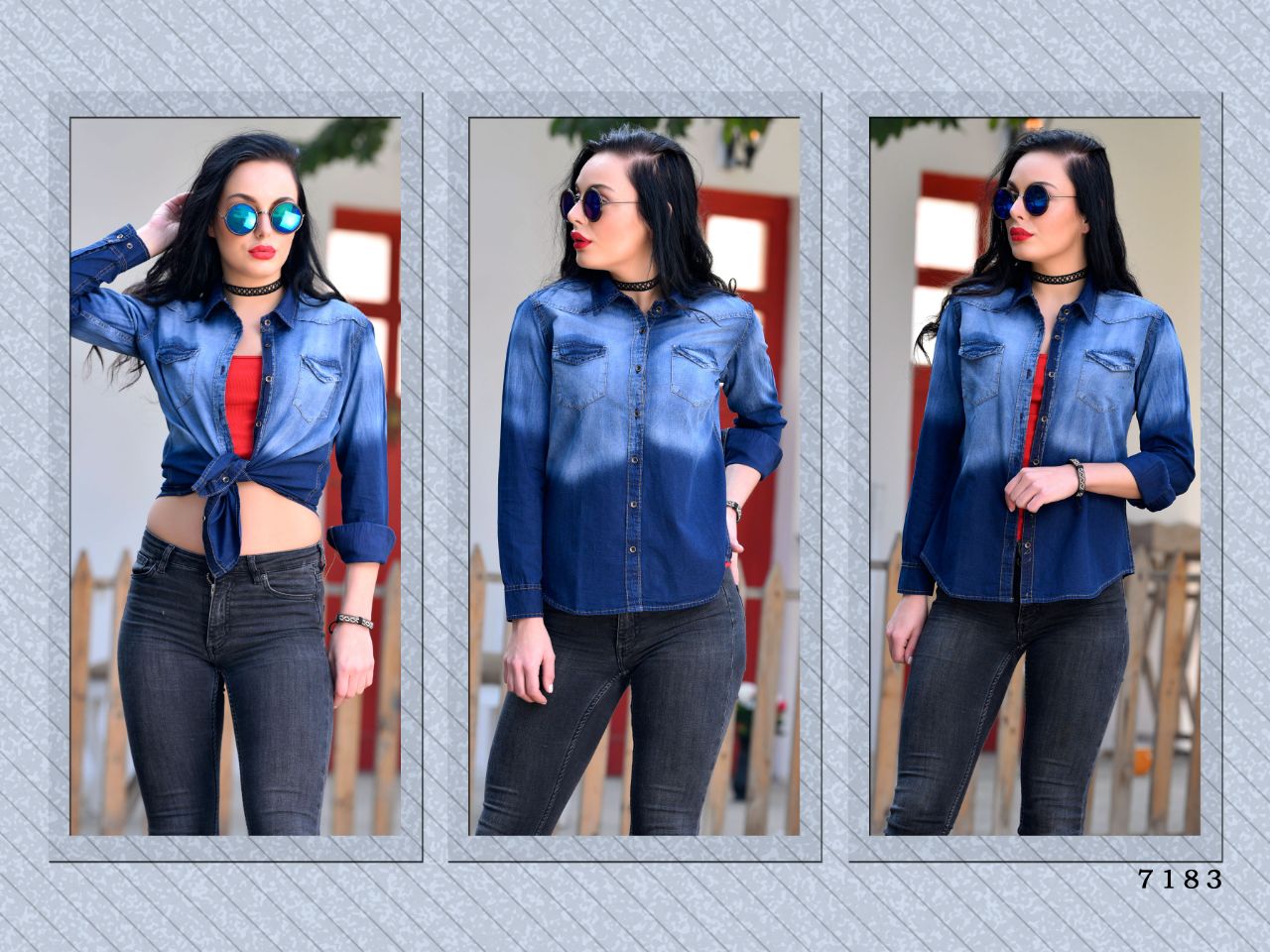 Indigo Denim By Varun Beautiful Stylish Fancy Colorful Designer Casual Wear & Ready To Wear Denim Cotton Wash Kurtis At Wholesale Price