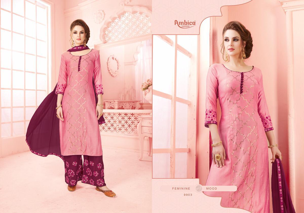 Instyla By Ambica Fashion 9901 To 9910 Series Designer Beautiful Stylish Fancy Colorful Casual Wear & Ethnic Wear & Ready To Wear Modal Foil & Dyed Dresses At Wholesale Price