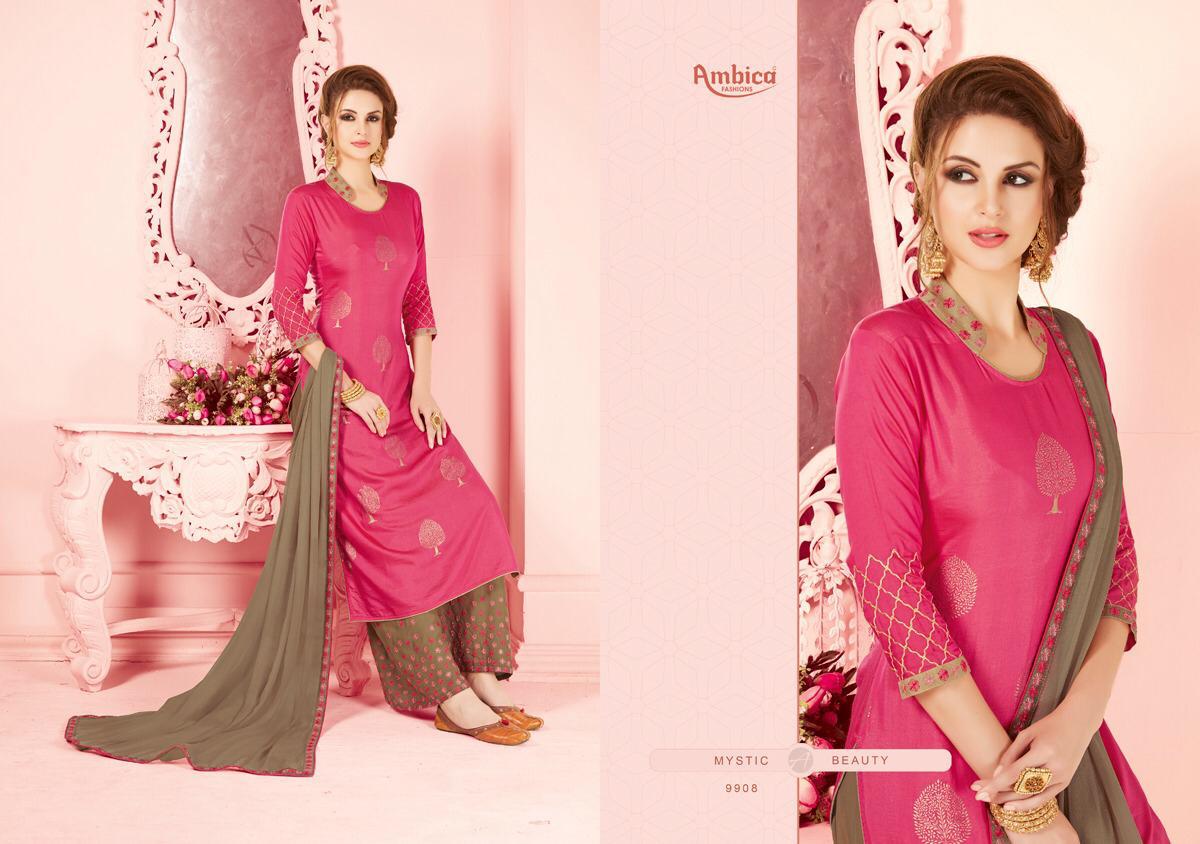 Instyla By Ambica Fashion 9901 To 9910 Series Designer Beautiful Stylish Fancy Colorful Casual Wear & Ethnic Wear & Ready To Wear Modal Foil & Dyed Dresses At Wholesale Price