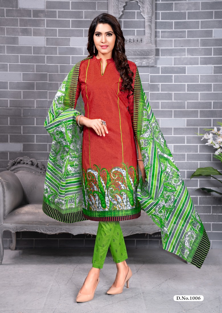 Ipl 20-20 By Shree Meenaxi Cotton 1001 To 1012 Series Stylish Fancy Beautiful Colorful Casual Wear & Ethnic Wear Pure Cotton Printed Dresses At Wholesale Price