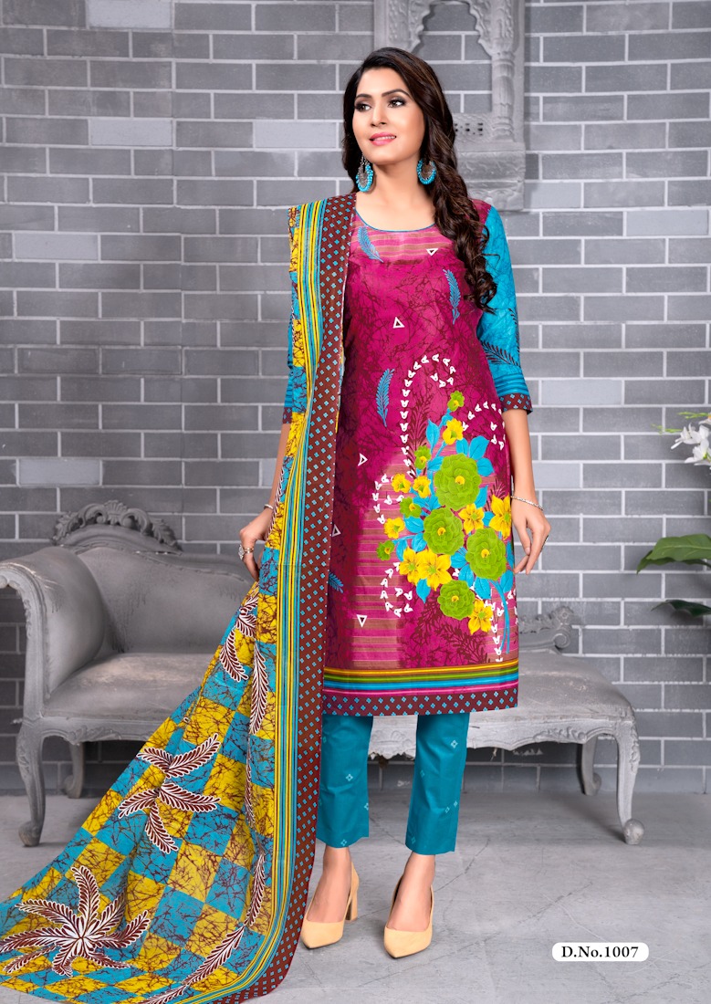 Ipl 20-20 By Shree Meenaxi Cotton 1001 To 1012 Series Stylish Fancy Beautiful Colorful Casual Wear & Ethnic Wear Pure Cotton Printed Dresses At Wholesale Price