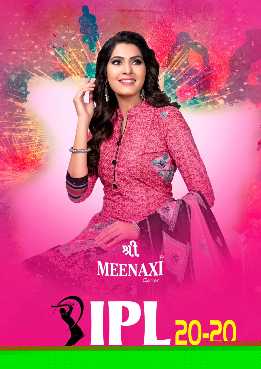 Ipl 20-20 By Shree Meenaxi Cotton 1001 To 1012 Series Stylish Fancy Beautiful Colorful Casual Wear & Ethnic Wear Pure Cotton Printed Dresses At Wholesale Price