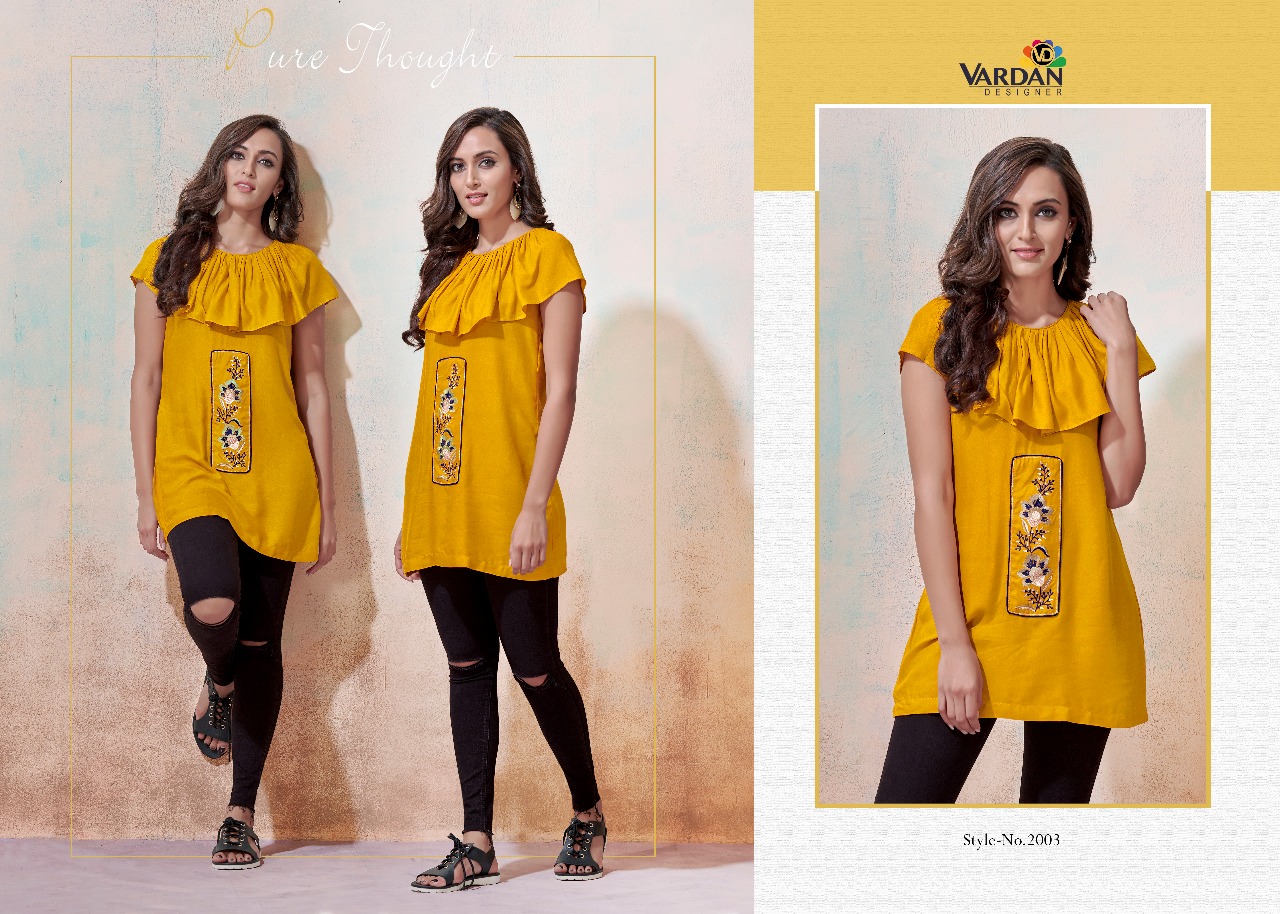 Ira Vol-1 By Vardan Designer 2001 To 2011 Series Beautiful Colorful Stylish Fancy Casual Wear & Ethnic Wear & Ready To Wear Heavy Rayon Tops At Wholesale Price