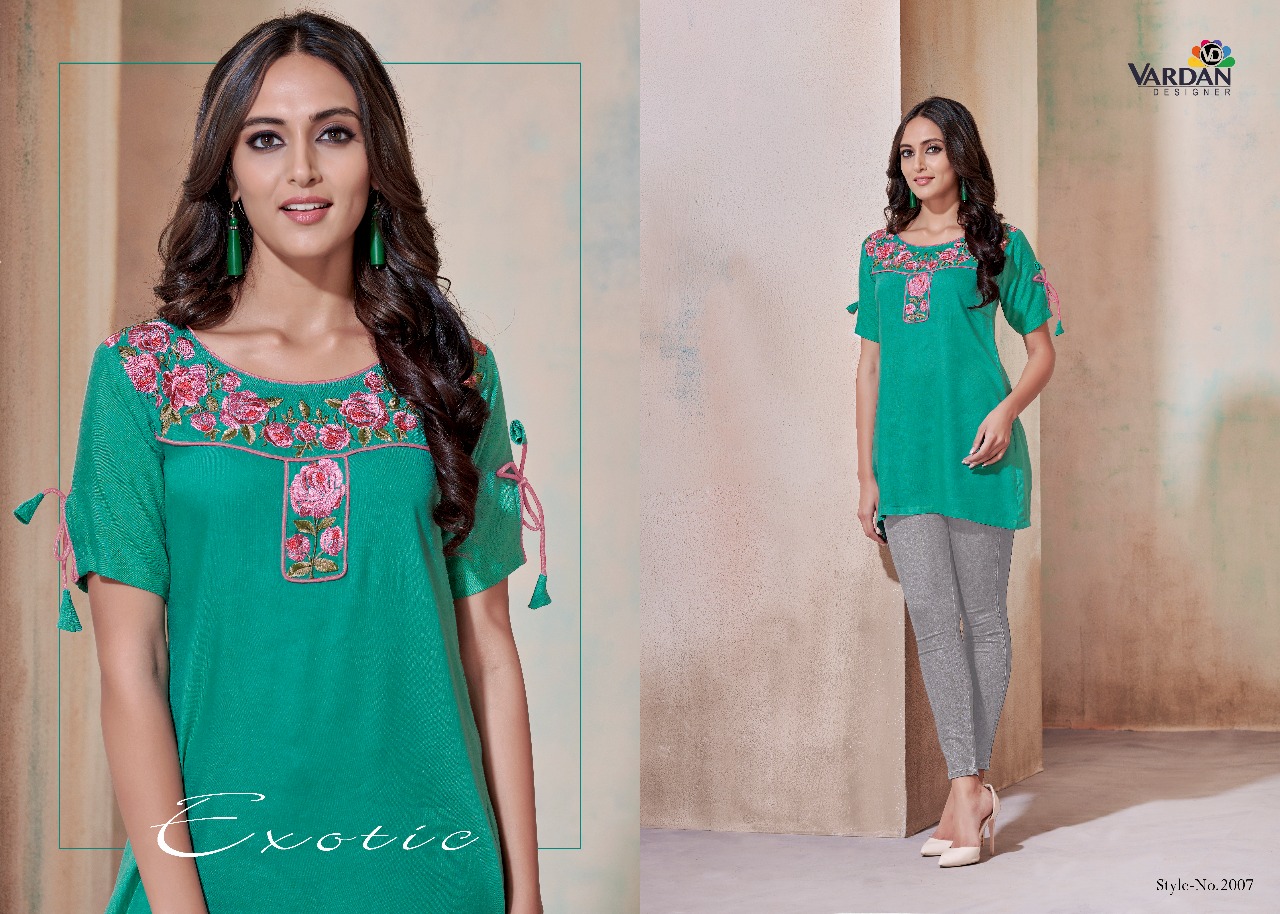 Ira Vol-1 By Vardan Designer 2001 To 2011 Series Beautiful Colorful Stylish Fancy Casual Wear & Ethnic Wear & Ready To Wear Heavy Rayon Tops At Wholesale Price
