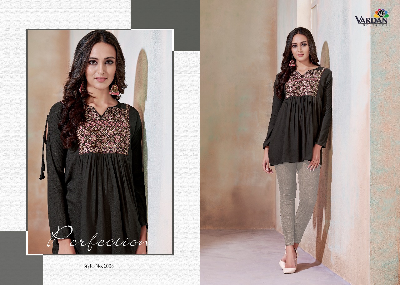 Ira Vol-1 By Vardan Designer 2001 To 2011 Series Beautiful Colorful Stylish Fancy Casual Wear & Ethnic Wear & Ready To Wear Heavy Rayon Tops At Wholesale Price