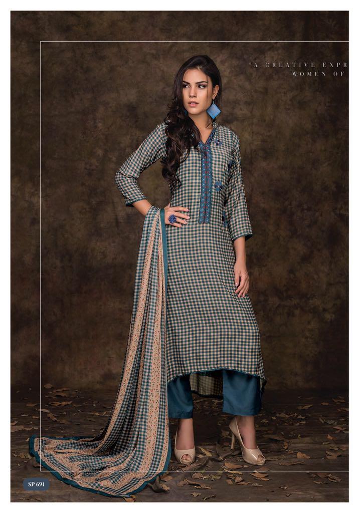 Ishanna By Sri 688 To 695 Series Beautiful Collection Suits Stylish Fancy Colorful Party Wear & Ethnic Wear Pure Cotton Satin Printed Dresses At Wholesale Price