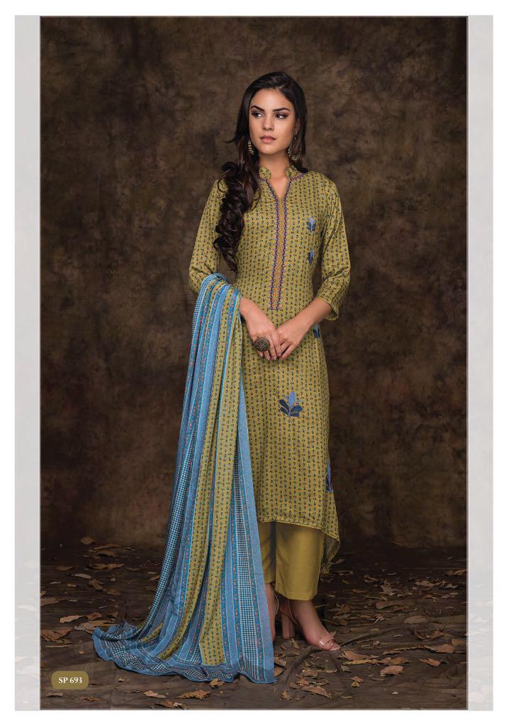Ishanna By Sri 688 To 695 Series Beautiful Collection Suits Stylish Fancy Colorful Party Wear & Ethnic Wear Pure Cotton Satin Printed Dresses At Wholesale Price