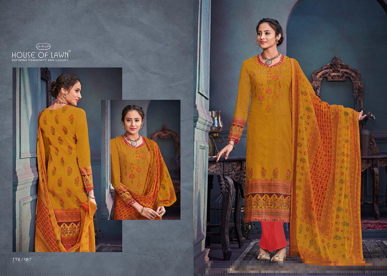 Itr By House Of Lawn 301 To 310 Series Suits Beautiful Stylish Fancy Colorful Party Wear & Occasional Wear Pure Jam Satin Print With Embroidry Dresses At Wholesale Price